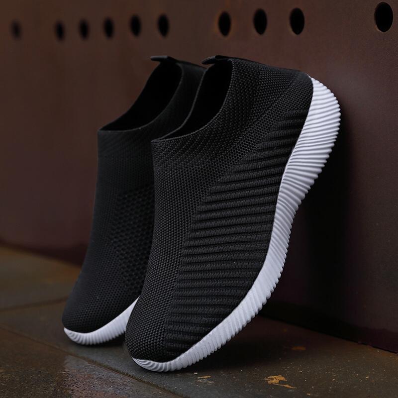 Summer Women Shoes Mesh Sneakers Flats Woman Loafers Solid Color Ladies Walking Outdoor Lightweight Low Top Plus Size36-42