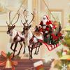 Christmas Decorative Pendants, Claus And Sleigh, Holiday Pendants, Christmas Tree Decorations