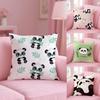 Lovely Panda Pillow Case Short Plush Double-Sided Printing Home Machine Washable In Warm Winter Cushion Cover