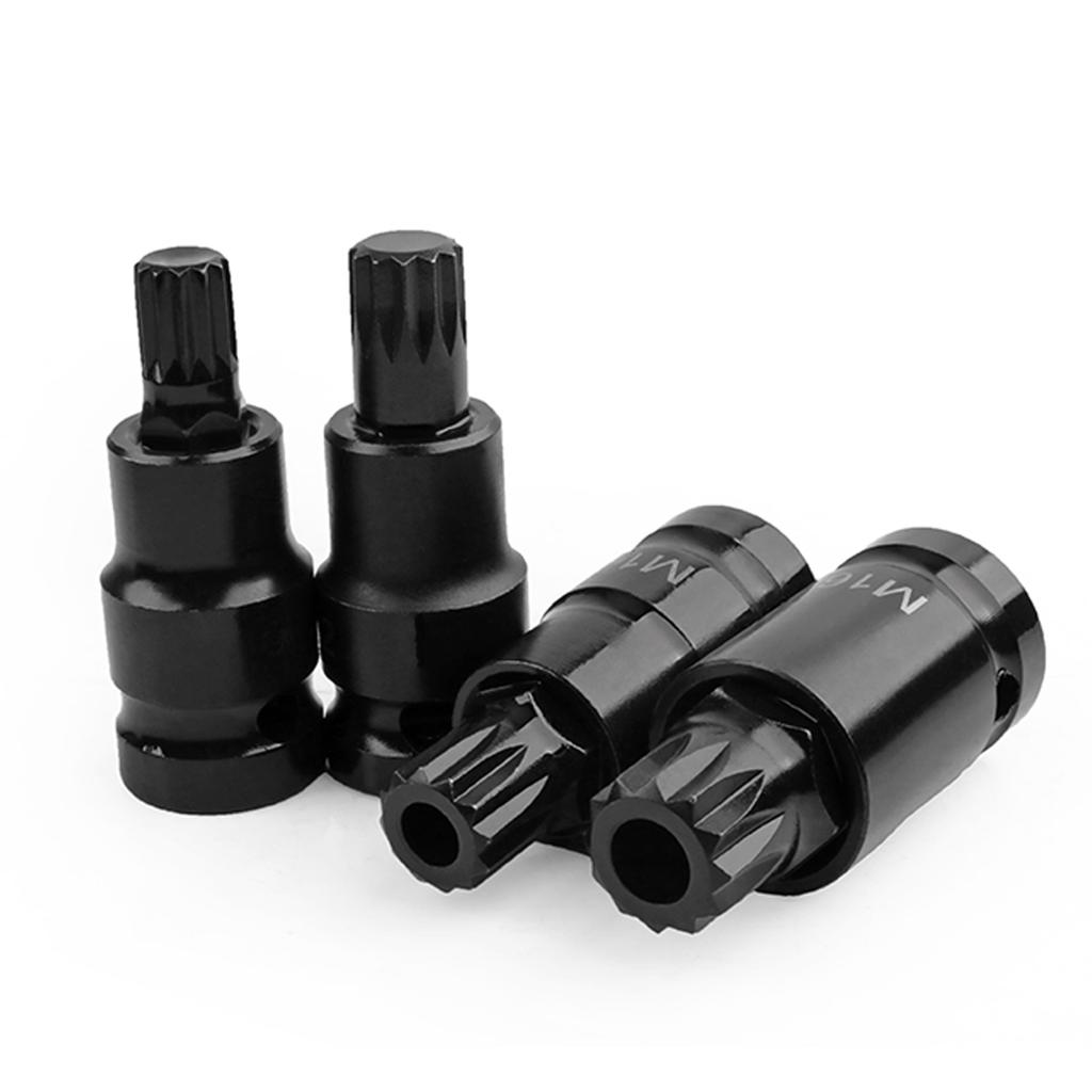 1/2 Inch Drive 12-Point Screwdriver Socket Set CR-MO+S2 M4-M18 Hex Wrench Tool