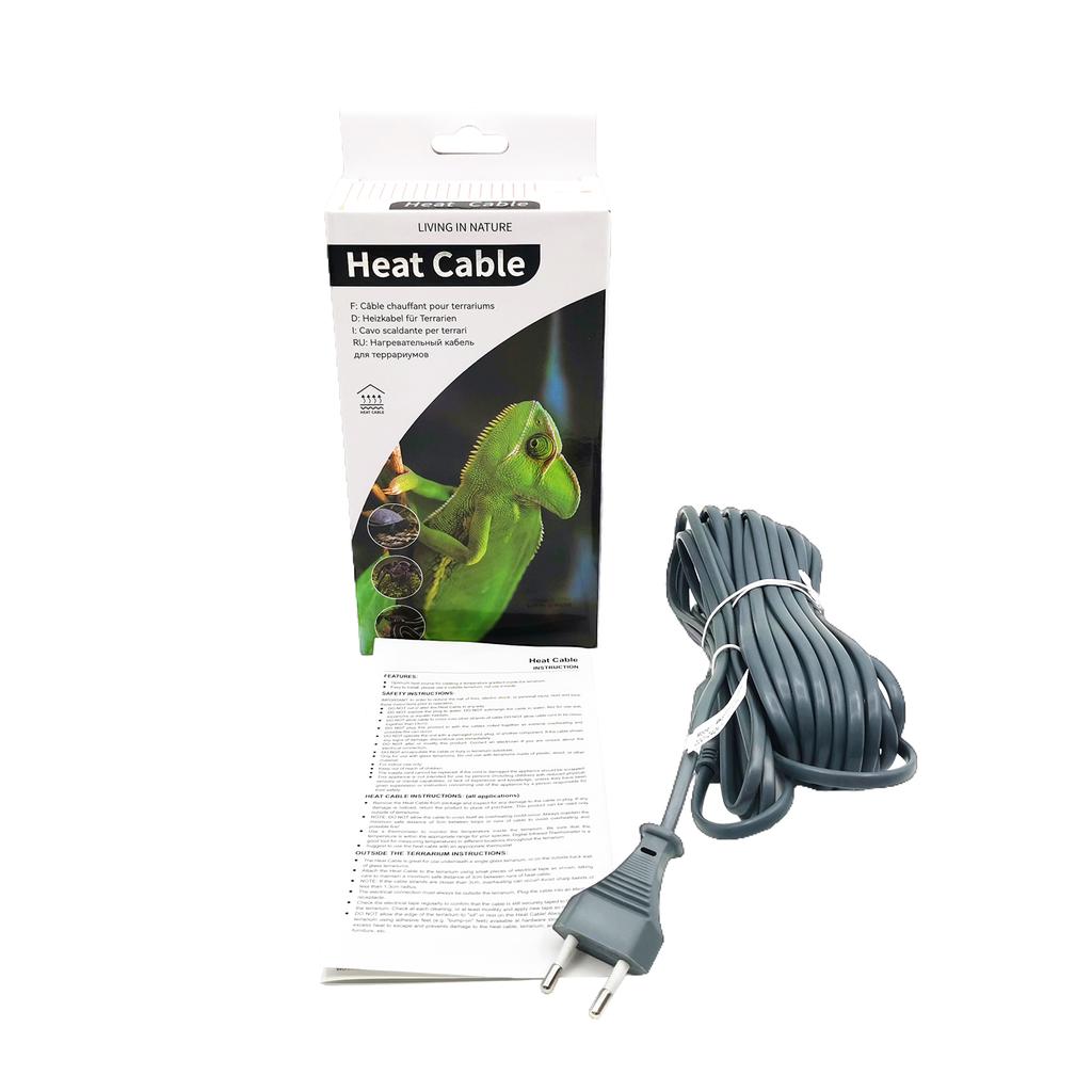 EU/US/UK/AU Plug Reptile Care In Pet Accessories Water-proof Silicone Rubber Reptile Heat Cable for Warming Vivarium Bottom Pet Room Reptiles Heat Mat