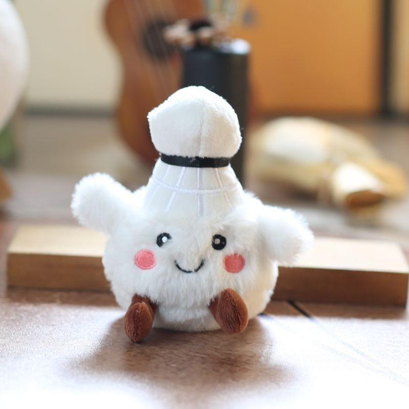 Stuffed Badminton Plush Keychain Backpack Pp Cotton Short Plush Gift Teens For