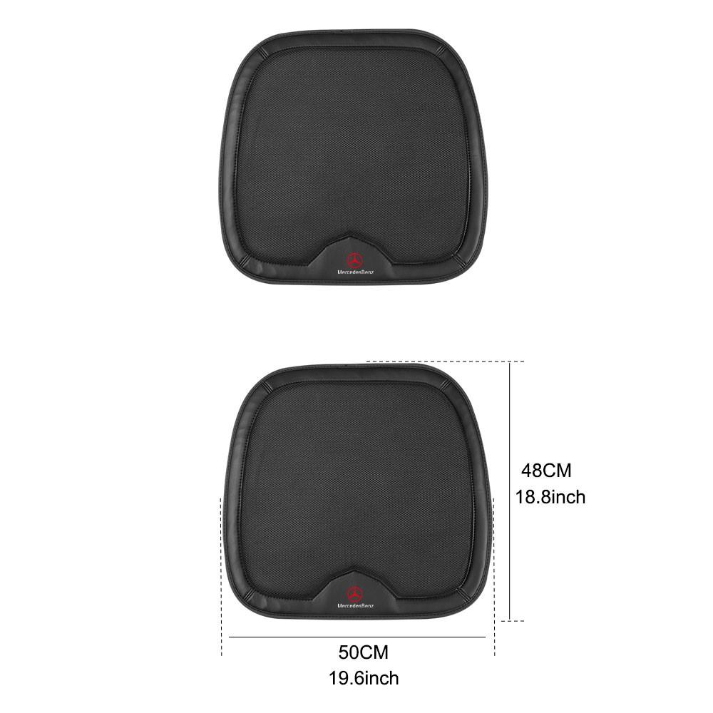1pcs Car Seat Cushion Cover Auto Emblem Seat Protector Mat Breathable For Mercedes Benz AMG W124 W202 W203 W204 W210 W211 W220