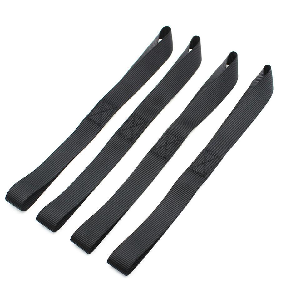 8 Pcs Soft Loop Tie Down Straps Ratchet Towing Cargo ATV UTV Motorcycle 2300 Lb