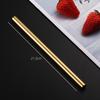 304 Stainless Steel Straw Set Color Metal Straw Restaurant Milk Tea Beverage Coffee Tube Straight Pipe Elbow Set