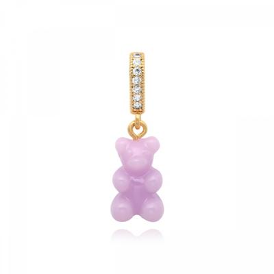         Nostalgia Bear Lavender Pave Connector                         