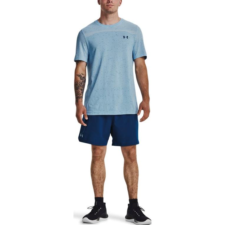 Under Armour Vanish Logo Print Training Shorts Men shorts Blue 1379280-426