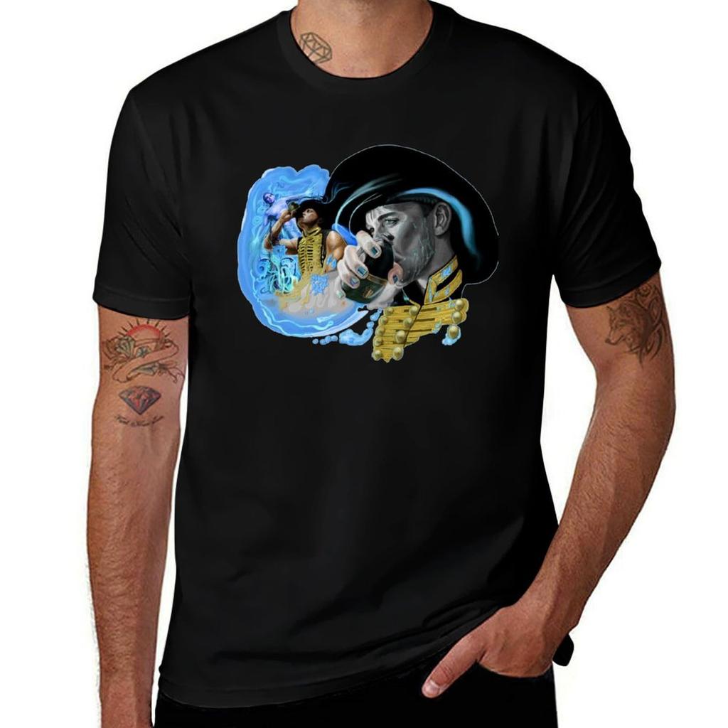 Falling Waters TShirt Art Pattern Printed Casual Top