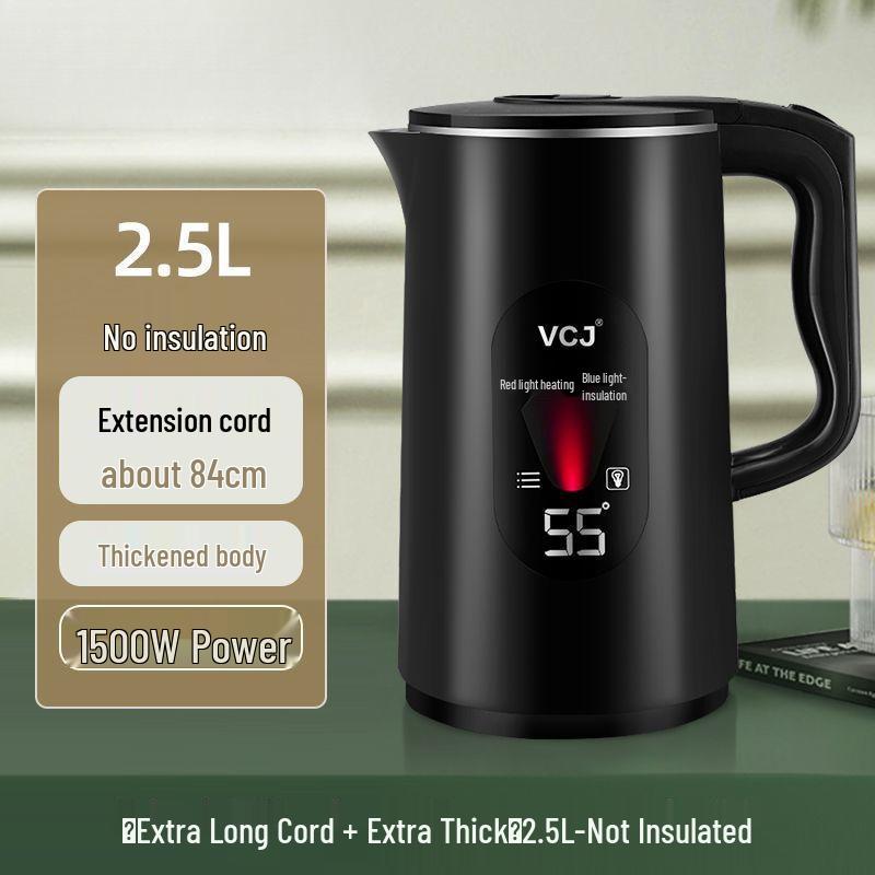 Large Capacity Electric Kettle, Insulated & Durable, Automatic Power-Off, Constant Temperature for Household Use.