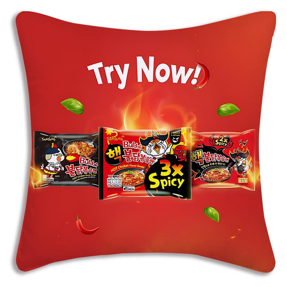 Kwaii Anime B-Buldaks Pillow Covers Cartoon Sofa Decorative Home Double-sided Printing Short Plush Cute Cushion Cover