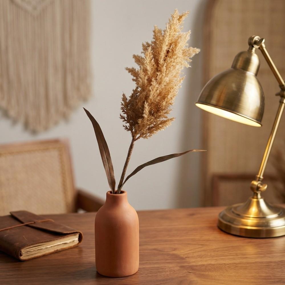 Rural Home Style Artificial Reed Dog Sage Realistic Fake Plant Flowers  Office