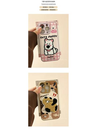 Autumn/Winter West Highland Puppy Kitten Apple 16 Pro Max & iPhone 15 Pro Case