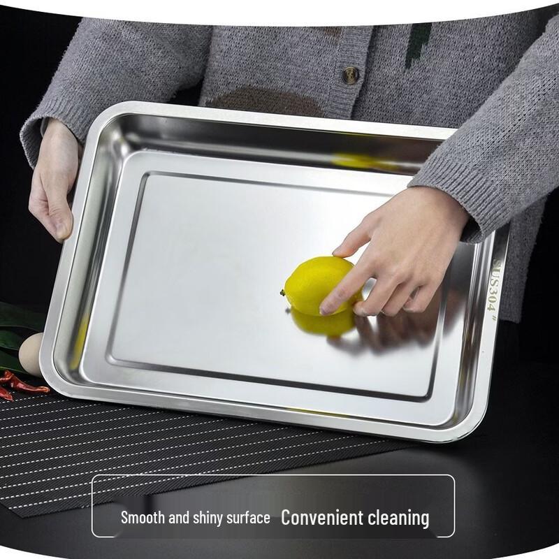 Tianze Rectangular Stainless Steel Serving & Baking Tray