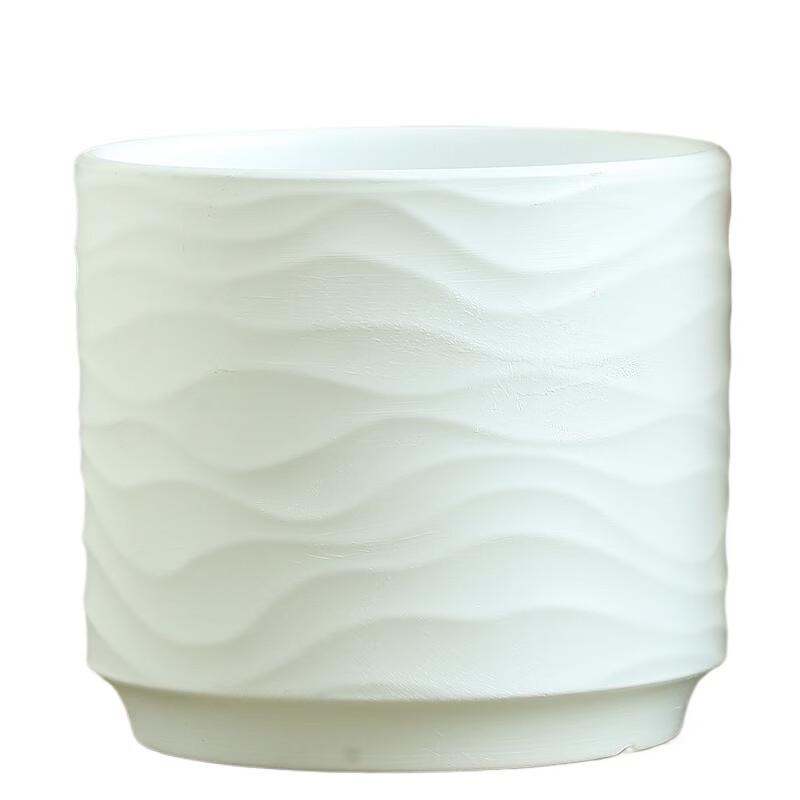 Ceramic Flower Pot with Tray Set