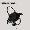Bags American Retro Shoulder Tote Bags Rivet Locomotive Bags Women Fashion Commuter Messenger Bags Women