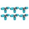 20PCS 16mm Tee Pipe Connector PE Irrigation Tubing Tee for Greenhouses Gardens Agriculture 9.3x6CM