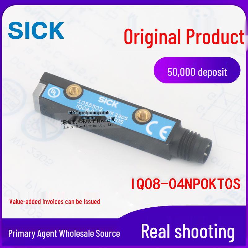 Genuine Proximity Sensor IQ08-04NPOKT0S 1055503, DC 3-Wire PNP Normally Closed. IQ08-04NPOKT0S