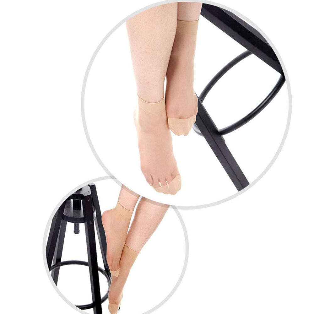 10 paia Calze Estive Invisibili Cortissime in Seta di Ghiaccio Ultra-Sottili, Con Calzini Trasparenti Anti-Odore Ispessiti e Resistenti all'Usura sulle Punte