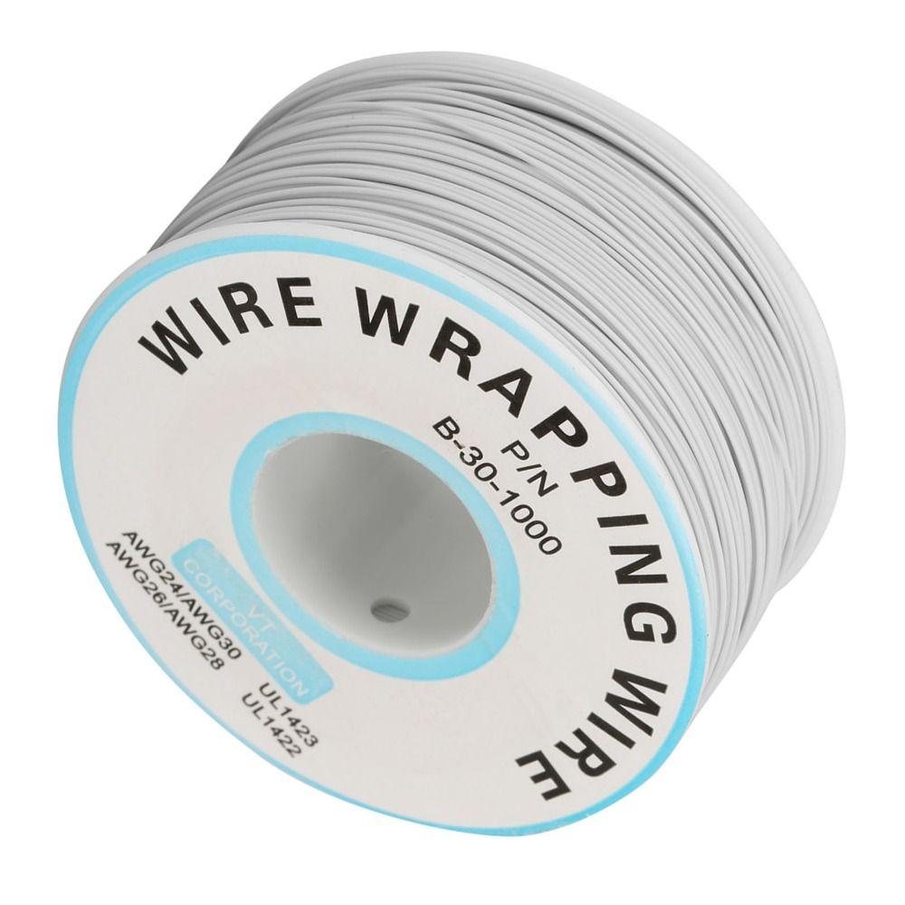 Colorful 30AWG Wire Wrapping Copper Wire 0.25mm Core Diameter 200M Tin Plated Copper Cord Wrapping Wire Wire Wrapping