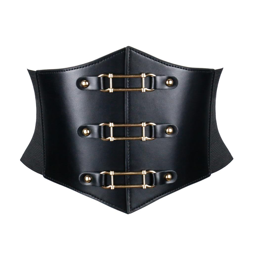 Elastic Solid Color Waistband Wide Belt Tie On Design Decoration Gift Fashion