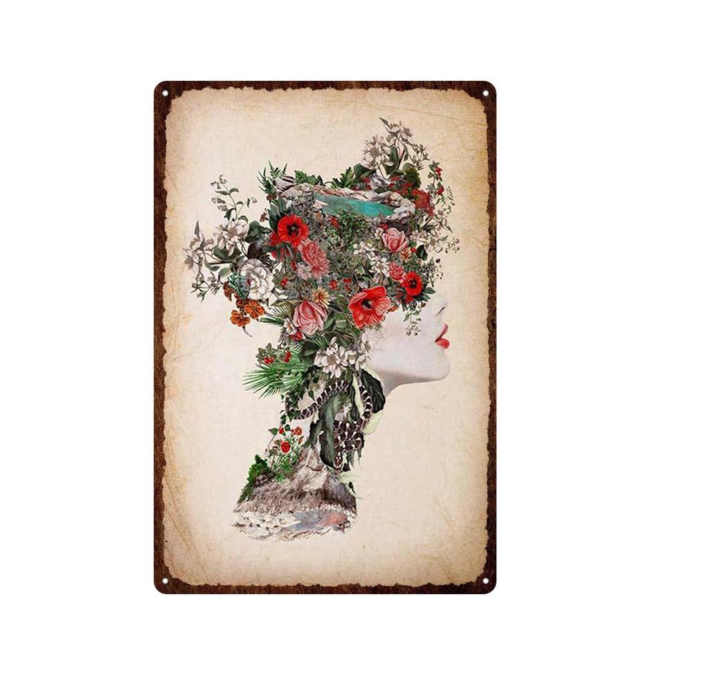 Skeleton Skull Metal Tin Signs Mexican Festival Day of The Dead Plaque Wall Painting Poster Party Shop Home Tattoo Parlors Decor