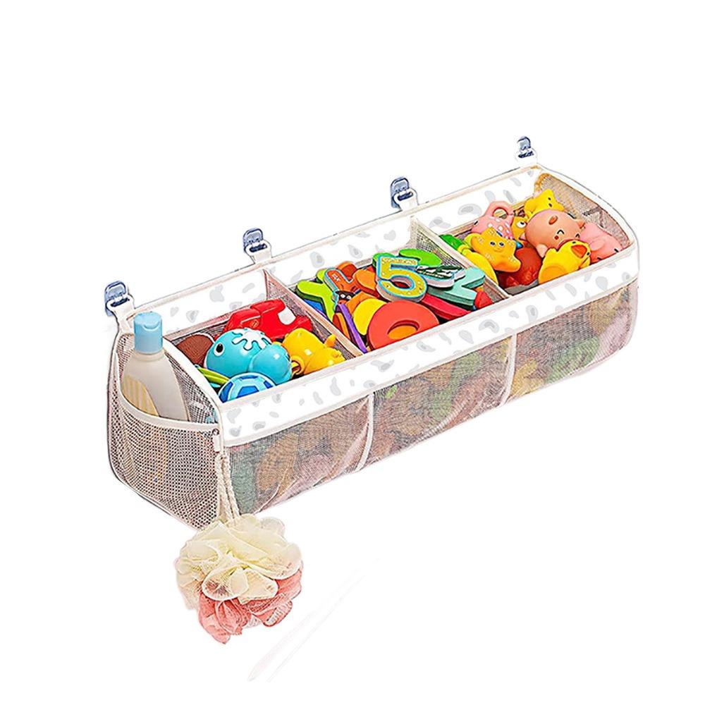 

Breathable Bath Toy Organizer 3 Compartment Bath Storage Holder Bathroom Toy Storage Bag Shower Style 6