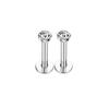 Pairs Stainless Steel Flatback Tragus Stud Earrings for Men Women Screwback Cartilage Helix Barbell Piercing Earrings Stud Set
