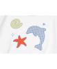CPGN STUDIO Dolphin Pop Crop Short Sleeve Tee White
