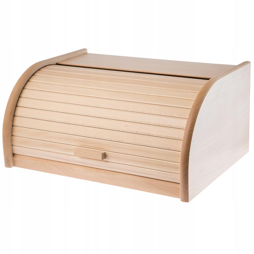 KADAX Brotdose Holz für Brot Gebäck Natur Groß
