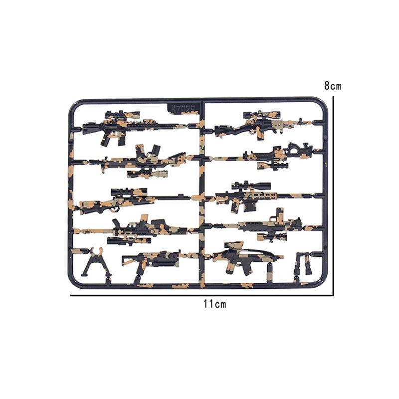Military Weapon Gatling Gun Germany War 2 Solider Toys For Kids Building Blocks K7059 Pieces DIY Mini Models Militaries Gifts