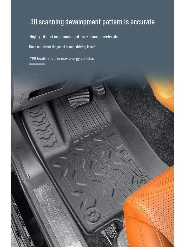 2024 Haval H9 TPE Floor & Trunk Mats with Seat Back Protection