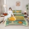 Decorative Vintage Beer Menu Glass Poster Green Duvet Cover with Pillowcases, Simple Elegance Duvet Cover Set
