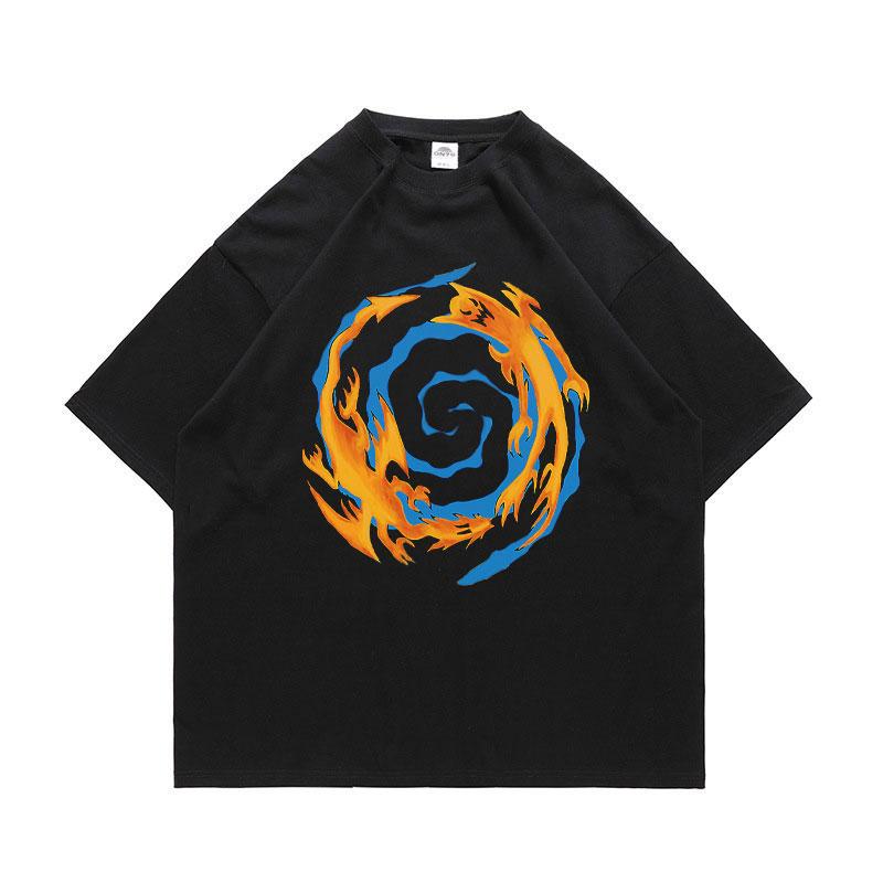 

Change Of Heart T Shirt Oversized Anime Yu Gi Oh Tshirts Streetwear Blue Eyes White Dragon Tshirt Manga Yugi Muto Tops Tees Men S