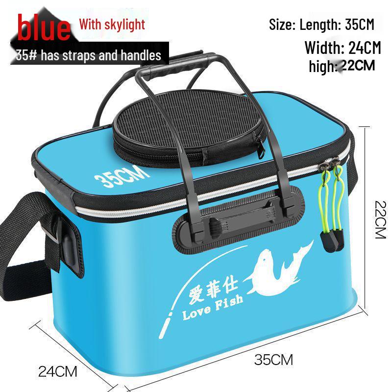 Găleată Pliabilă Multifuncțională din EVA pentru Păstrarea Peștelui - Geantă Grosă pentru Pește cu Livrare Gratuită