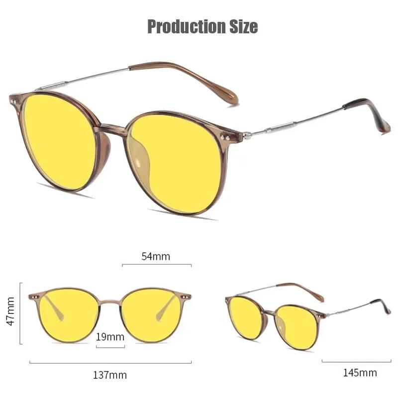 Night Driving Special Sunglasses Men's Myopia Degree Night Day Two-use Driver Brightening Night Vision Glasses with Yellow Lens
