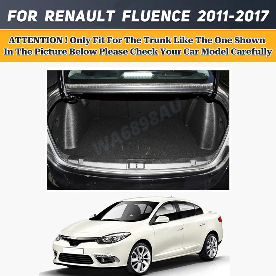 Custom High-quality Car Trunk Mat for Renault Fluence Sedan 2011-2017 Anti Dirty Durable Leather Carpet Protective Pad