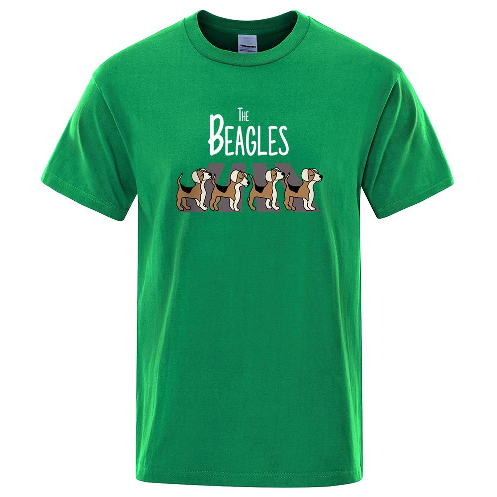 

The Beagles Mens T Shirt Casual Cotton Tee Clothing Creativity Summer Brand Loose Cotton Eco-Friendly Short Sleeve Men Tshirt 4XL