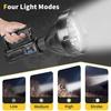 Lampe torche rechargeable 200000 lumens - IPX44, batterie grande capacité, tête rotative