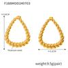 European & American Geometric Triangle Titanium Steel Earrings - Niche Design, Fashionable & Simple