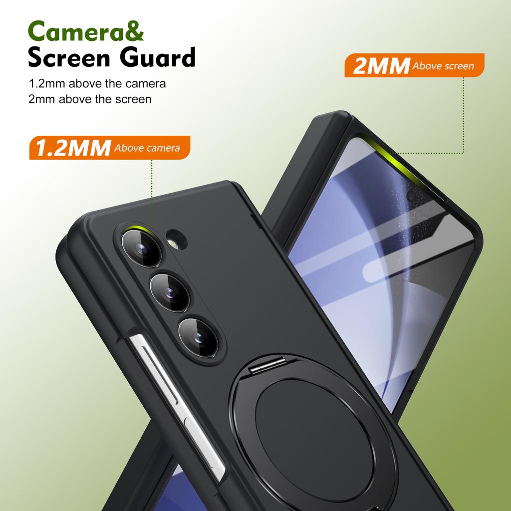 With Front Glass Film Hinge Protection Cover Case for Samsung Galaxy Z Fold 8 7 Fold8 Ultra Fold 6 5 4 3 Fold6 Fold7 Fold5