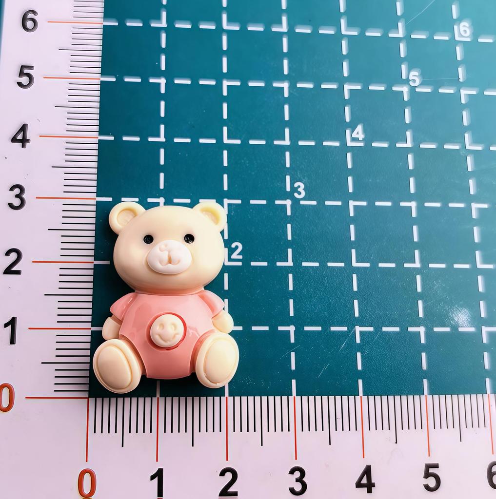 Cartoon Mary Bear Resin Shoe Charms & DIY Accessories