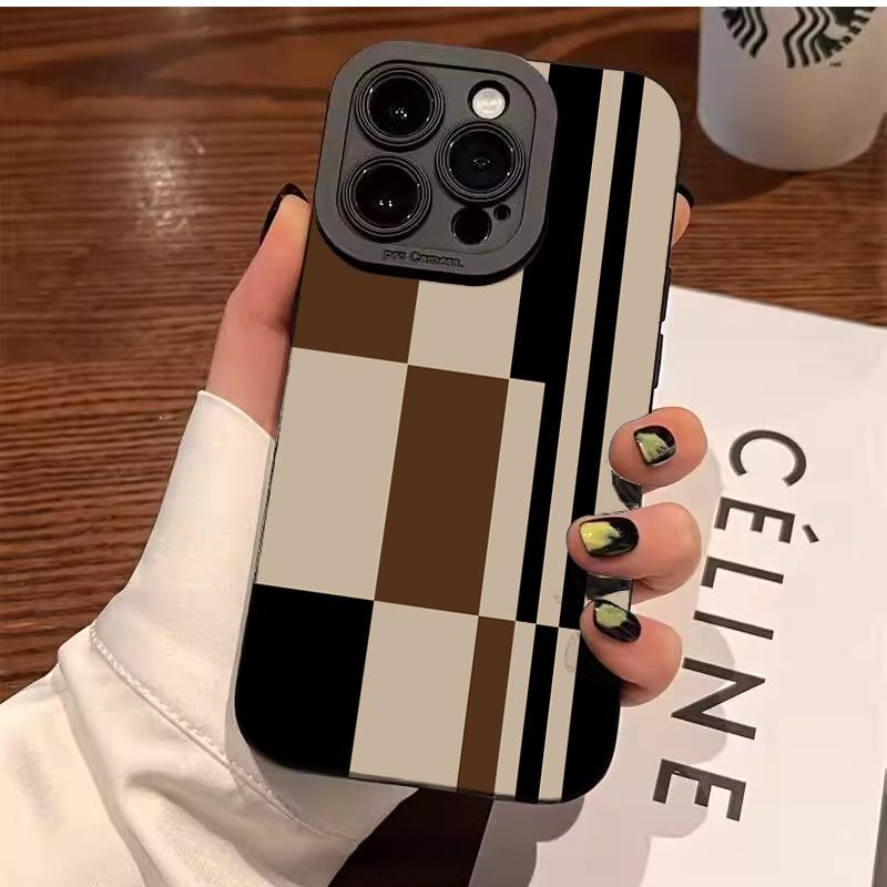 Blue White Striped Pattern Phone Case for Samsung Galaxy S26 S25 S24 S23 Ultra S22 Plus S21 FE A16 A36 A56 A55 A15 A54 A53 Cover