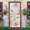 Underwater World Wallpaper 3D Door Sticker Self Adhesive PVC Fish Dolphin Poster For Kids Girls Room Home Door Decoration Murals