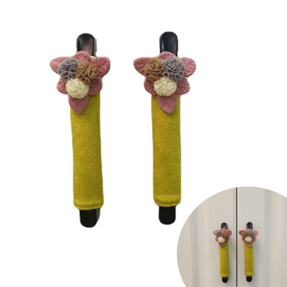 

Floral Refrigerator Handle Covers Anti-Static Door Knob Gloves Bathroom