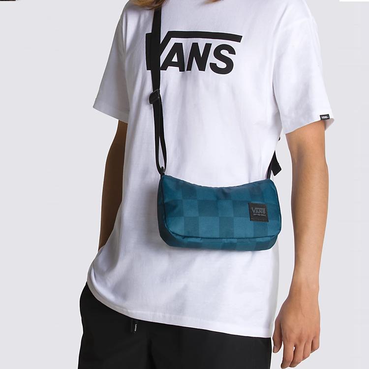 New Vans Recycled Polyester Crossbody Bag, Shoulder Bag Unisex Blue Green VN0A7YT3BR4