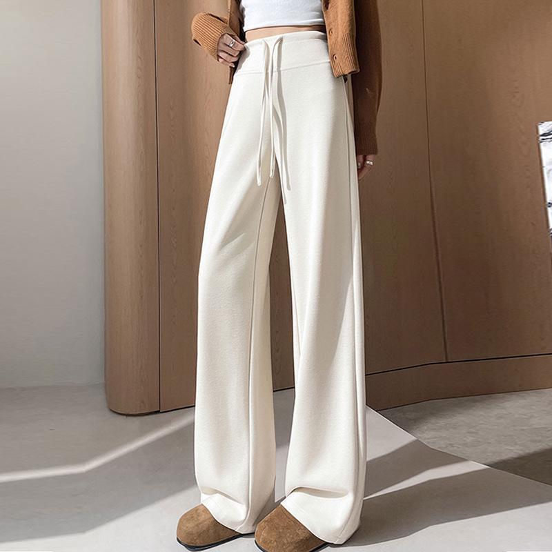 Maternity Wide-Leg Knit Pants: Spring/Summer 2026, Lightweight, Belly Support, Casual. 2XL