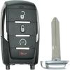 Key Fob Shell Case Replacement Fits for Dodge Ram 1500      2024 Keyless Entry Remote Control 4 Button Pad Key Fob Cover OHT-4882056