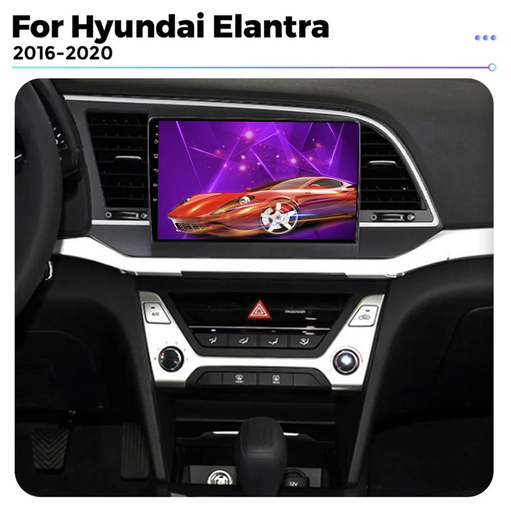 DSP Android 14 For Hyundai Elantra 6 2019 2020 QLED IPS Car Stereo Radio Multimidia Video Player Navigation GPS Carplay