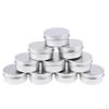 Aluminum Tin Jars -dix Pack 50ml, Screw Top Round Pots for Cosmetic , Accessories