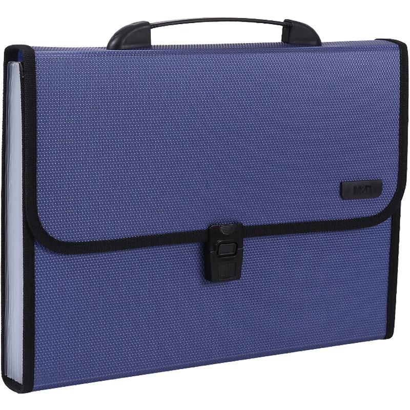 M&G AWT90959 A4 12-Pocket Portable Accordion File Bag